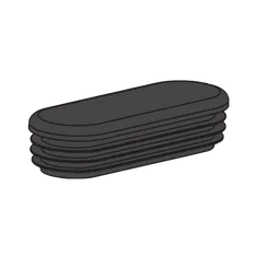 Cap Oval 115 X 42 Plastic