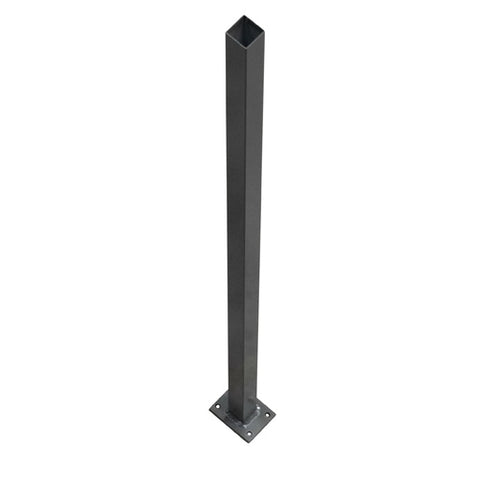 Aluminium Post Flanged Black