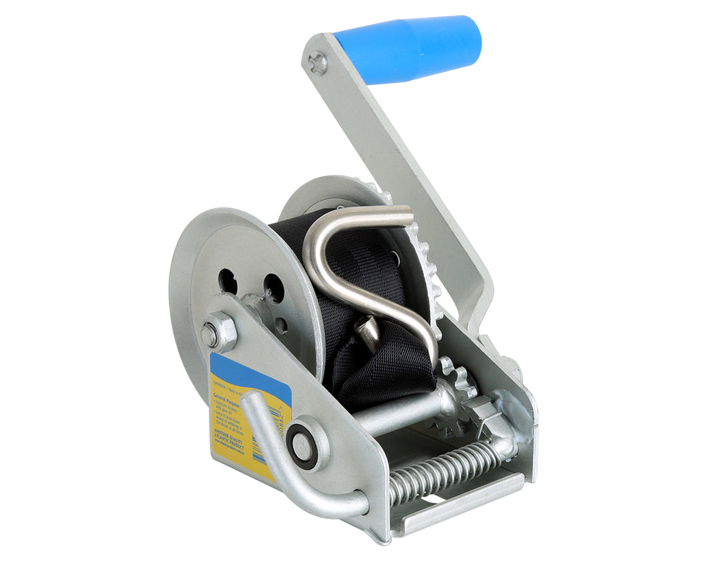 Tiny Winch with Webbing and S Hook 3:1 – coffs-metal-market